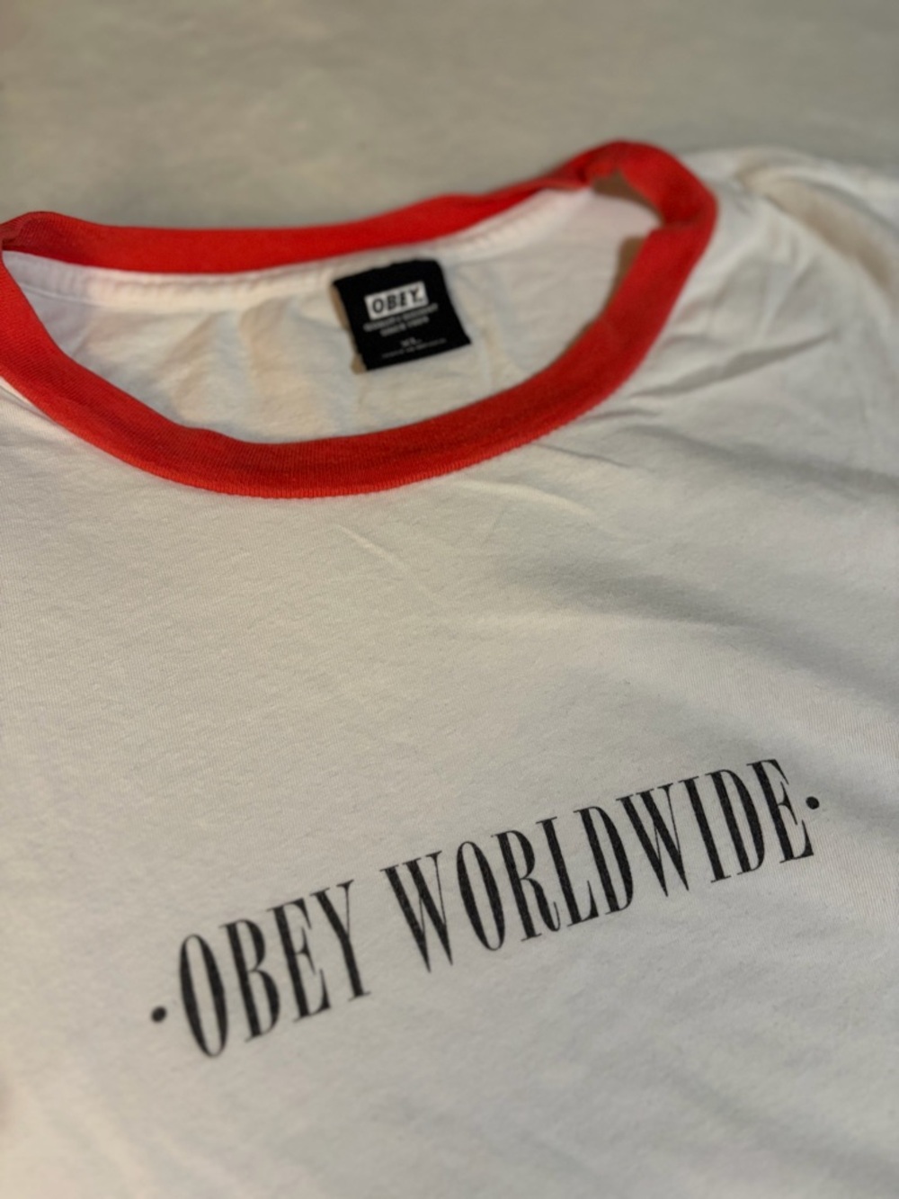 Obey White Tee